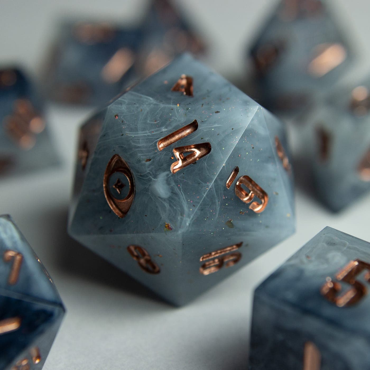 Forgotten Valor — D20 MiniChonk, handmade resin dice