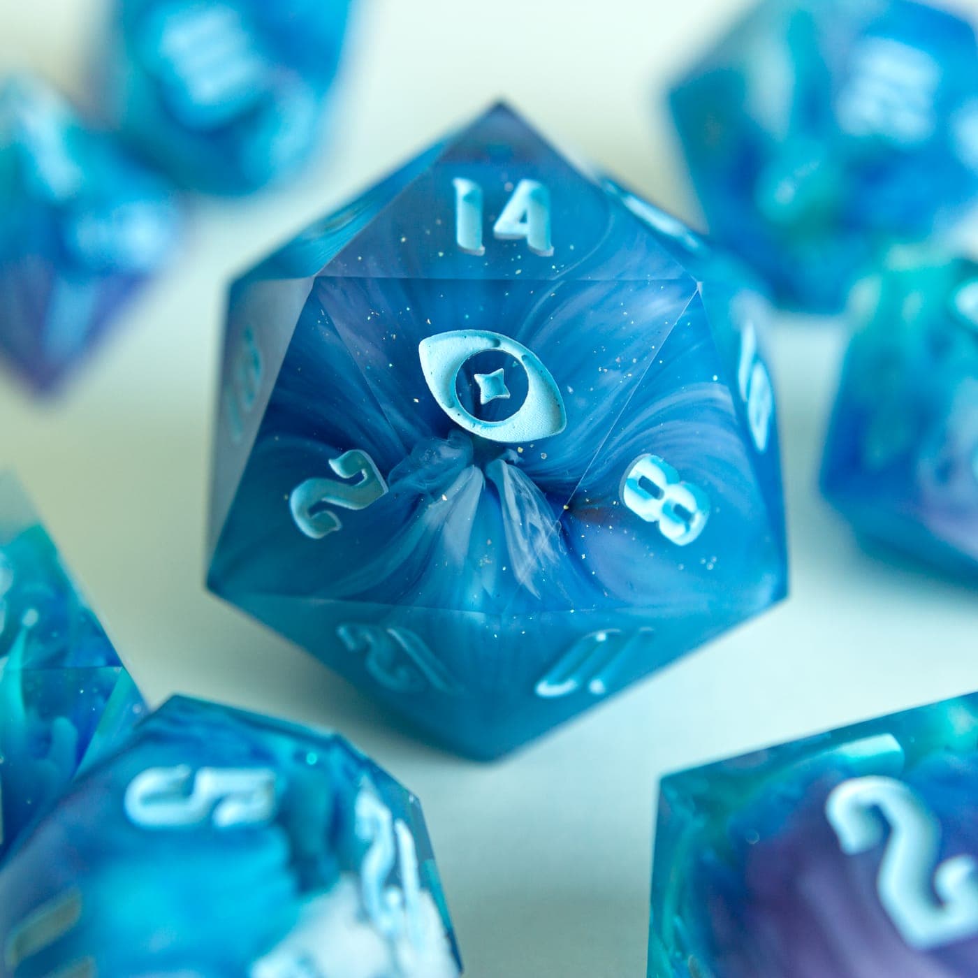 Siren's Call — D20 MiniChonk, handmade resin dice