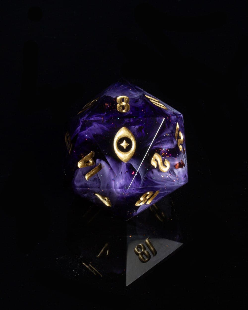 Into the Abyss — D20 Chonk, handmade resin dice