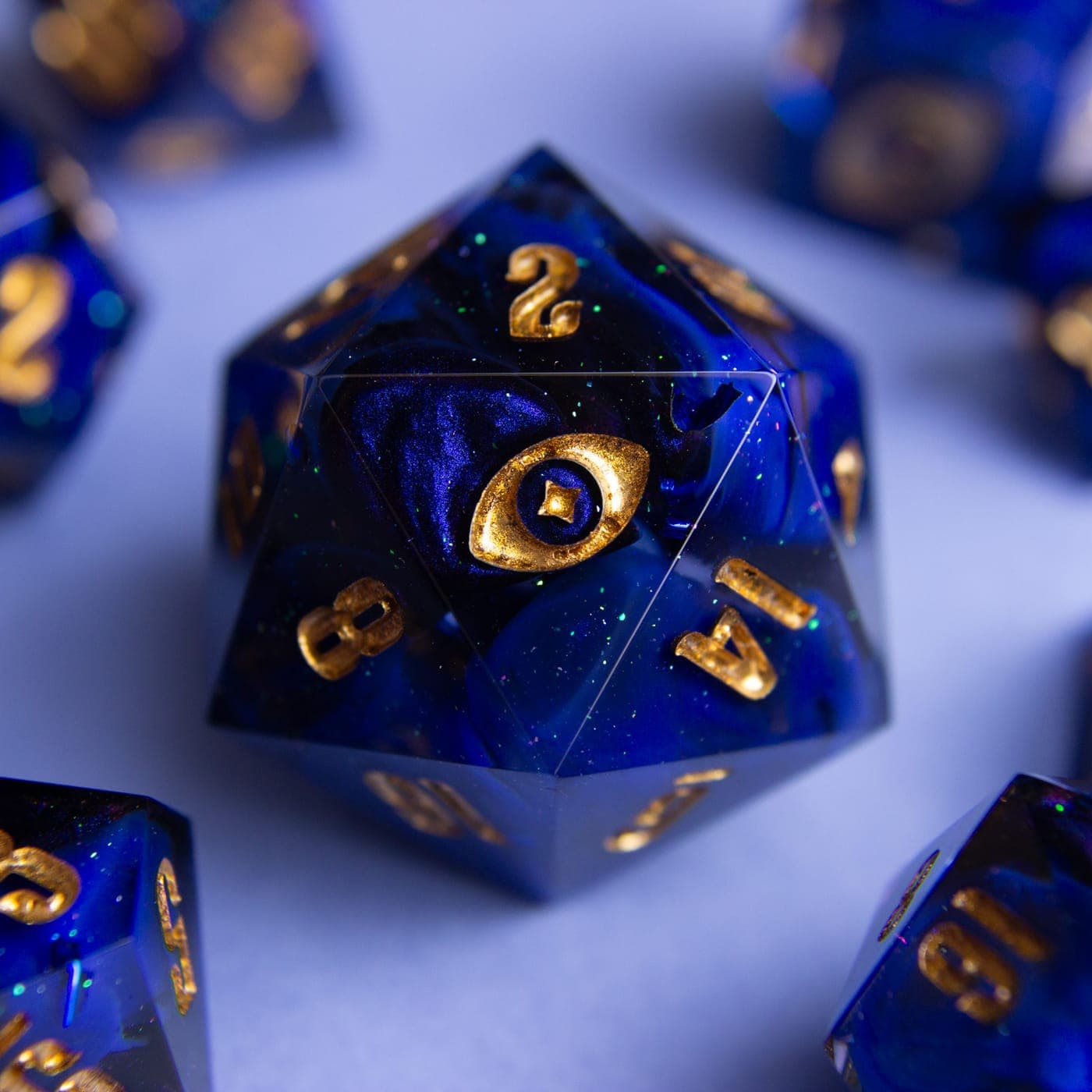 Passage of Time — D20 Chonk, handmade resin dice
