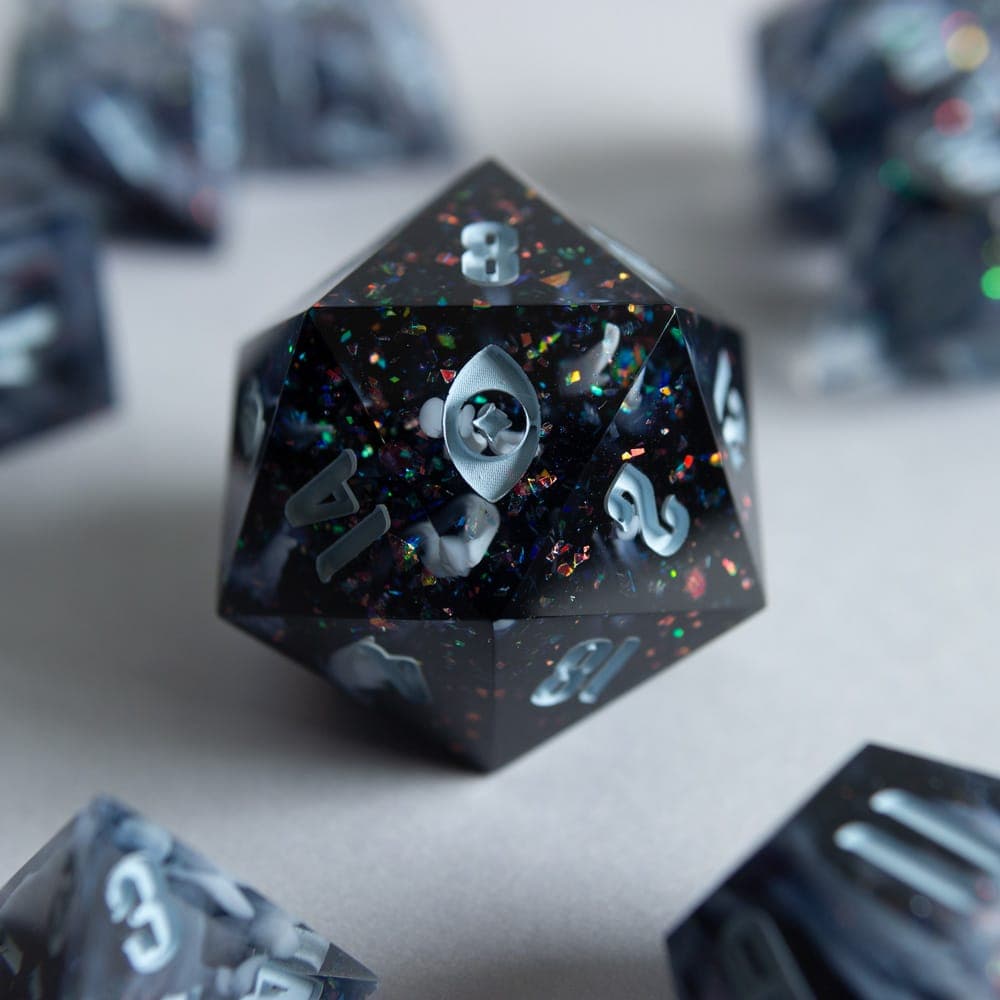 Death's Grasp II — D20 MiniChonk, handmade resin dice